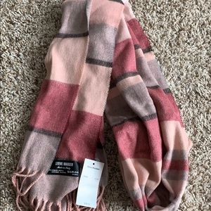 Steve Madden Pink & Blush Plaid Scarf